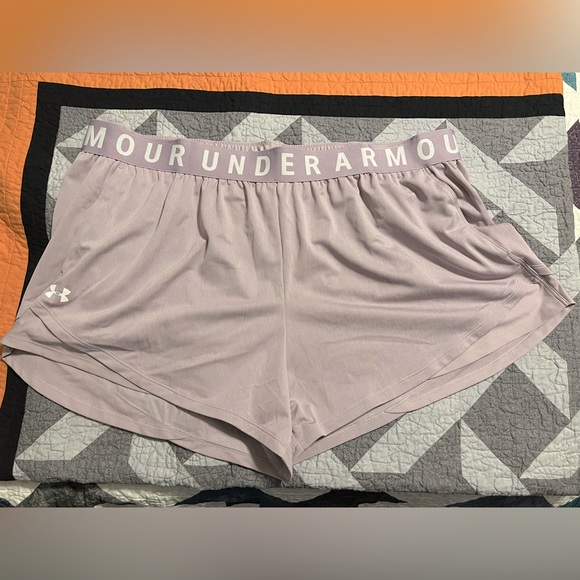 Under Armour Shorts 3X Lilac NWOT - Picture 2 of 5